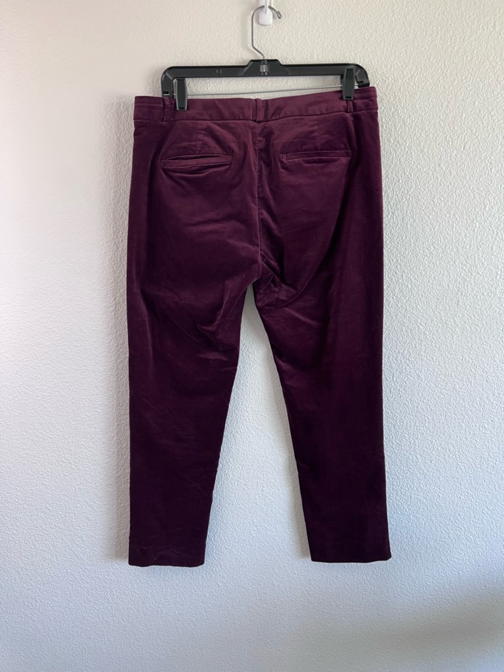 Banana Republic Women's Sloan Slim High Rise Ankle Velvet Trouser Pants - Picture 5 of 10